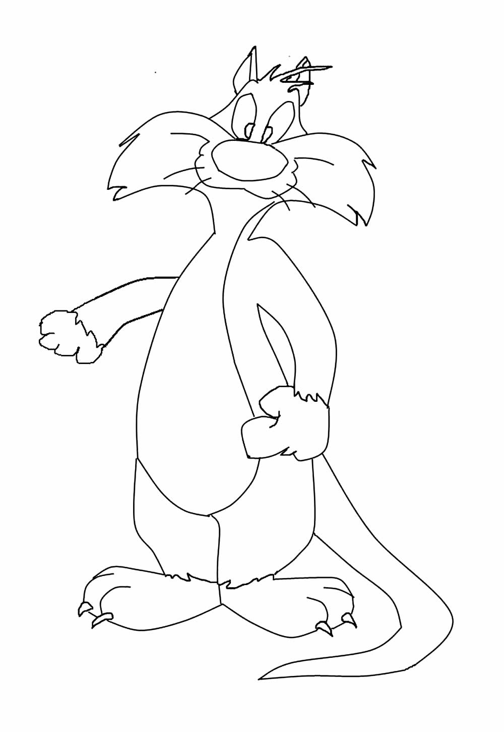 Desenhos Frajola Pintar