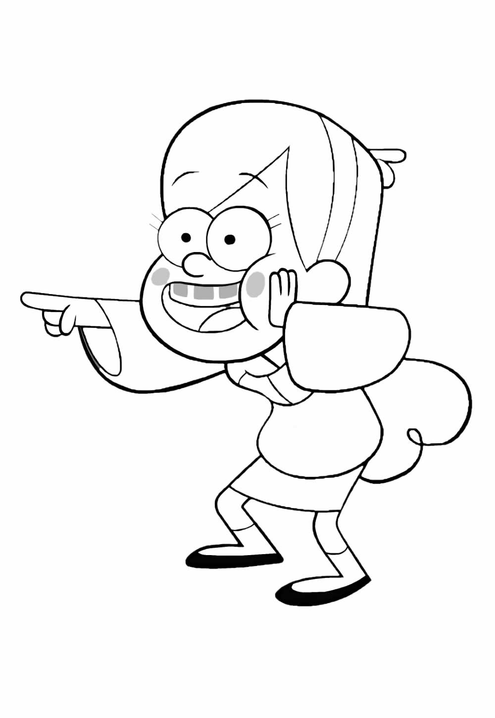 Desenho de Gravity Falls para pintar
