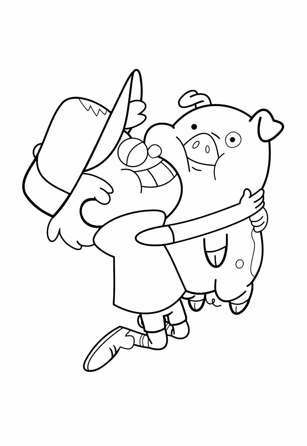 Desenho de Gravity Falls para imprimir