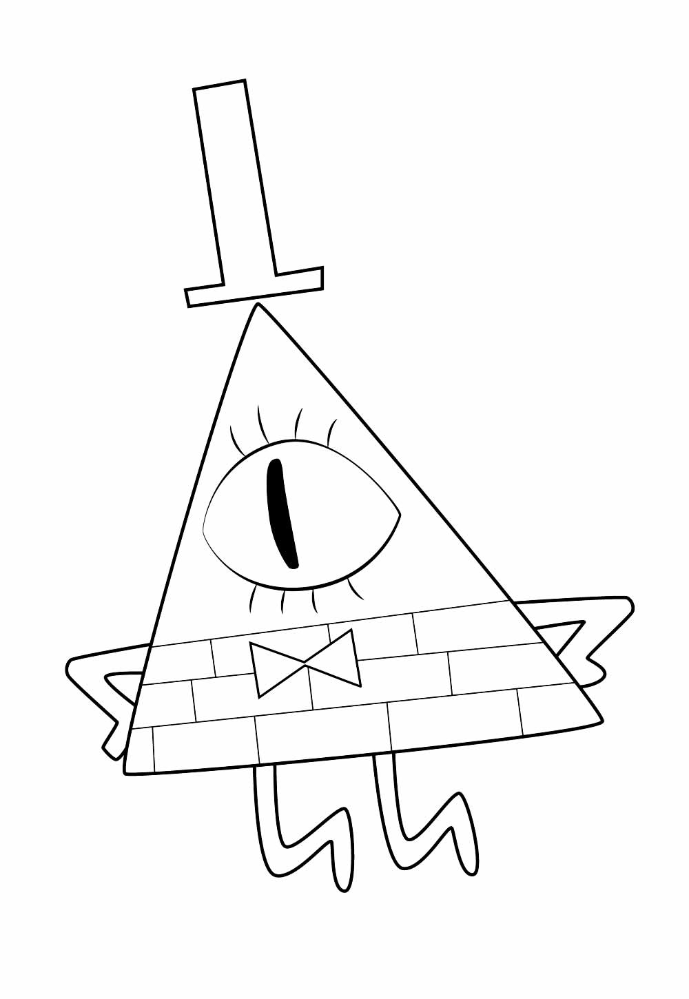 Desenho de Gravity Falls para colorir e pintar
