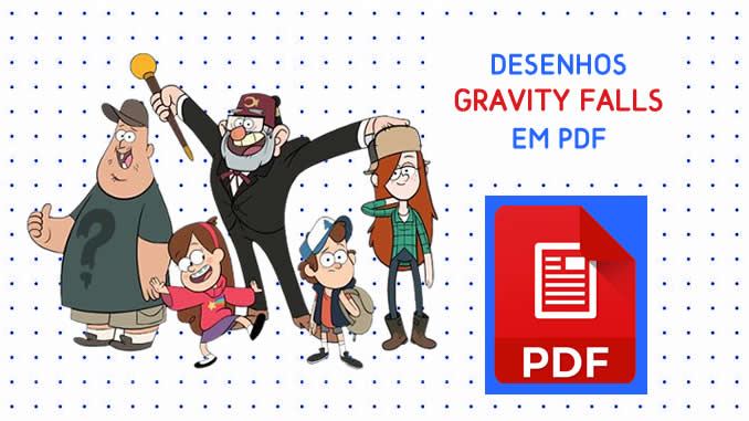 Desenhos de Gravity Falls em PDF