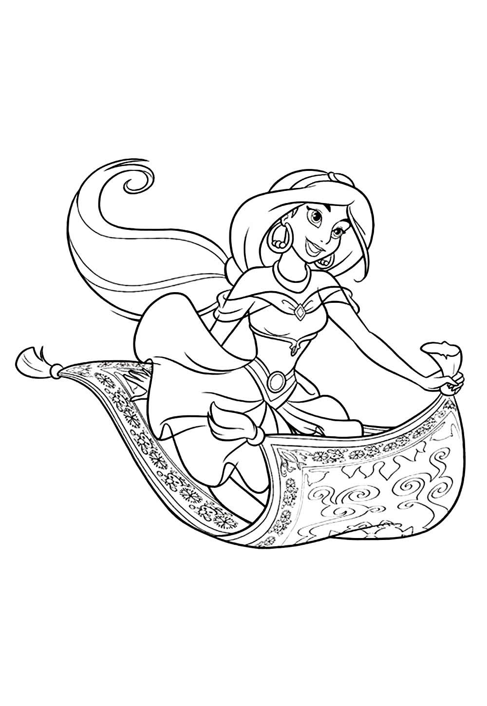 Desenho de Jasmine para colorir