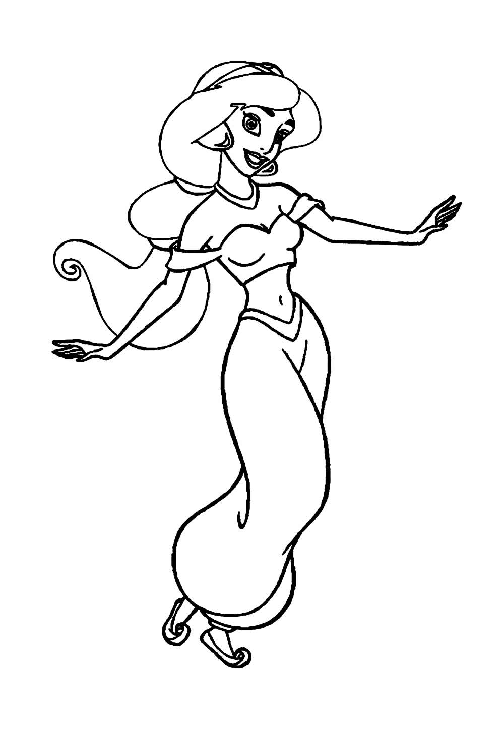 Desenhos de Jasmine para colorir