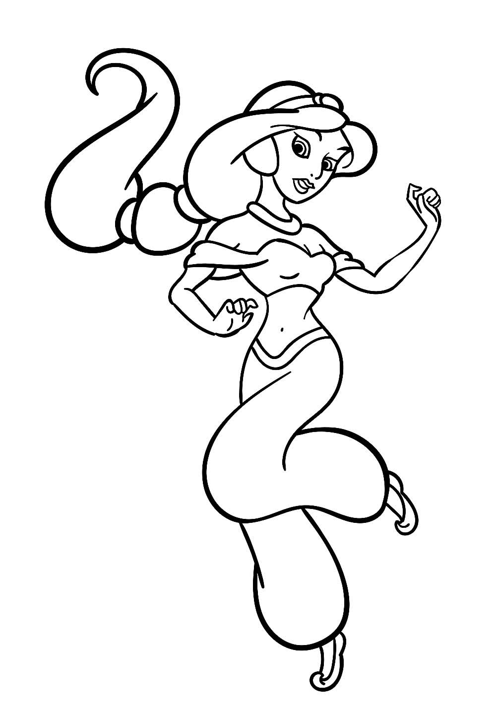 Desenho de Jasmine para colorir e imprimir