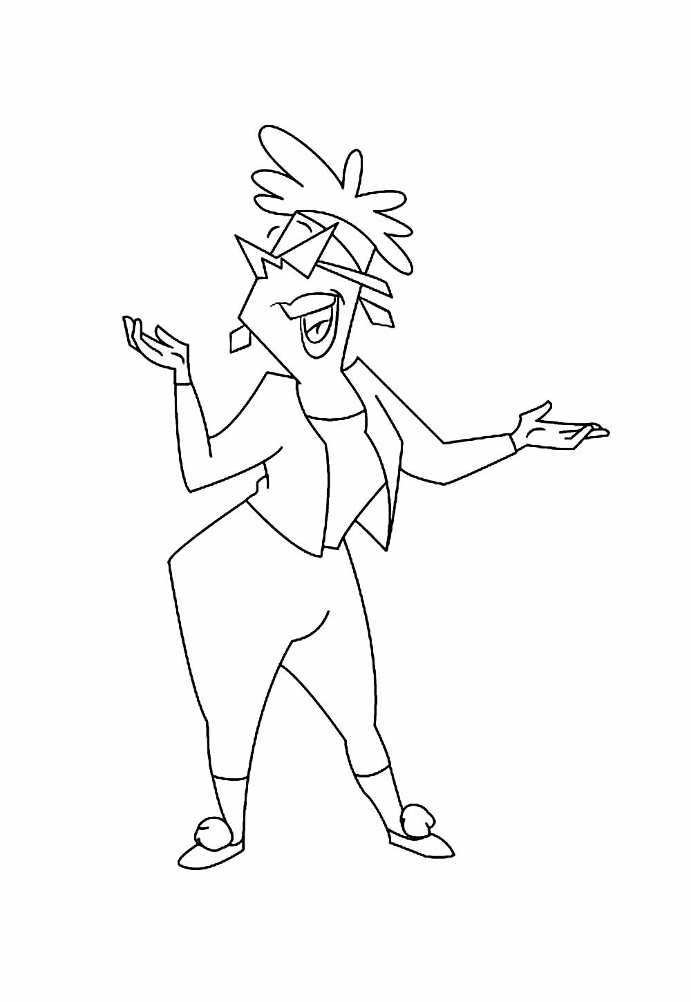 Johnny Bravo para colorir