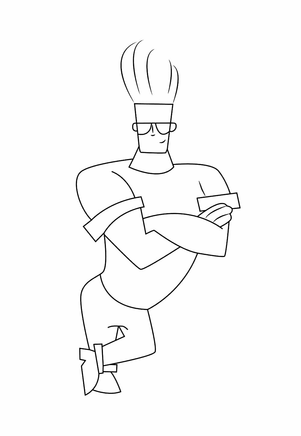 Desenhos de Johnny Bravo para pintar