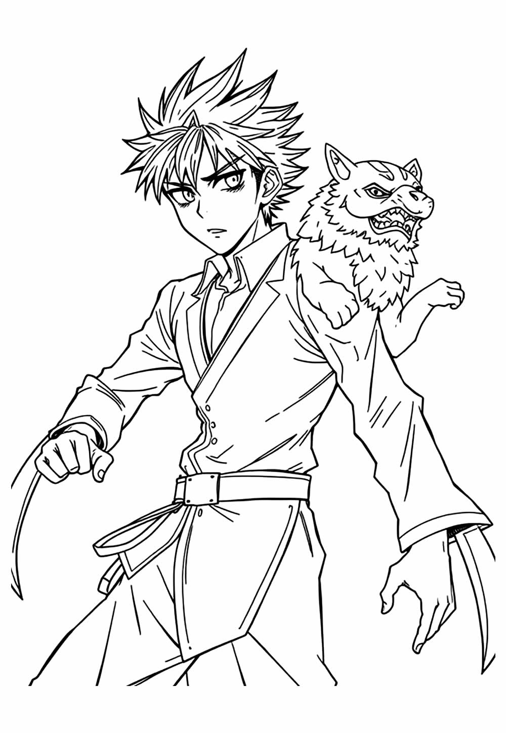 Desenho de Jujutsu Kaisen para colorir