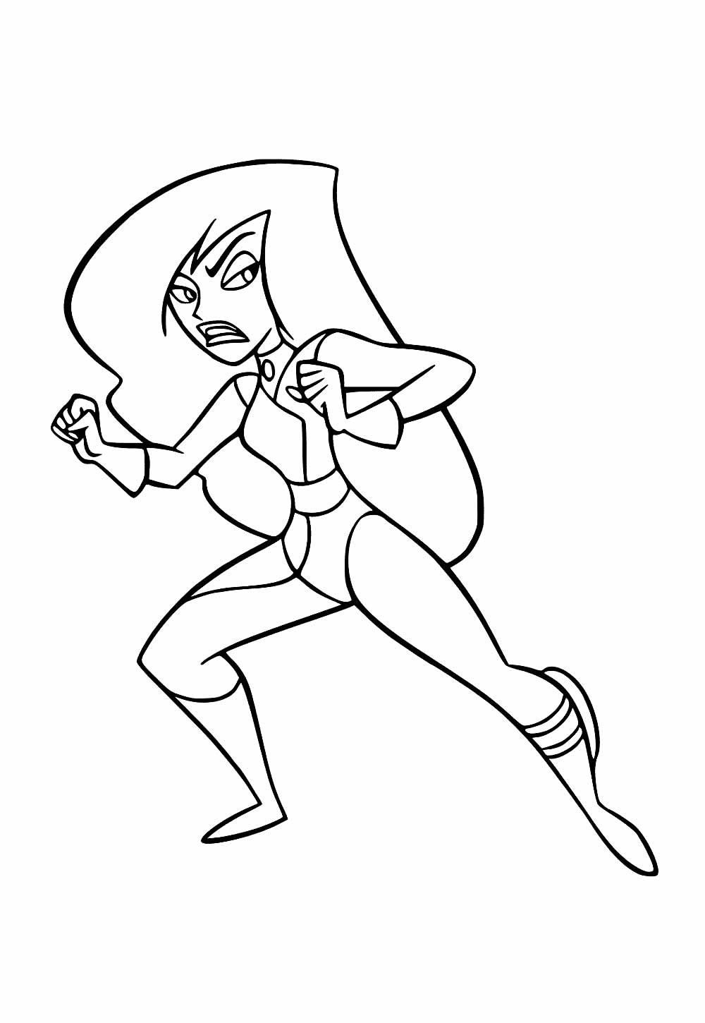 Desenhos de Kim Possible para colorir