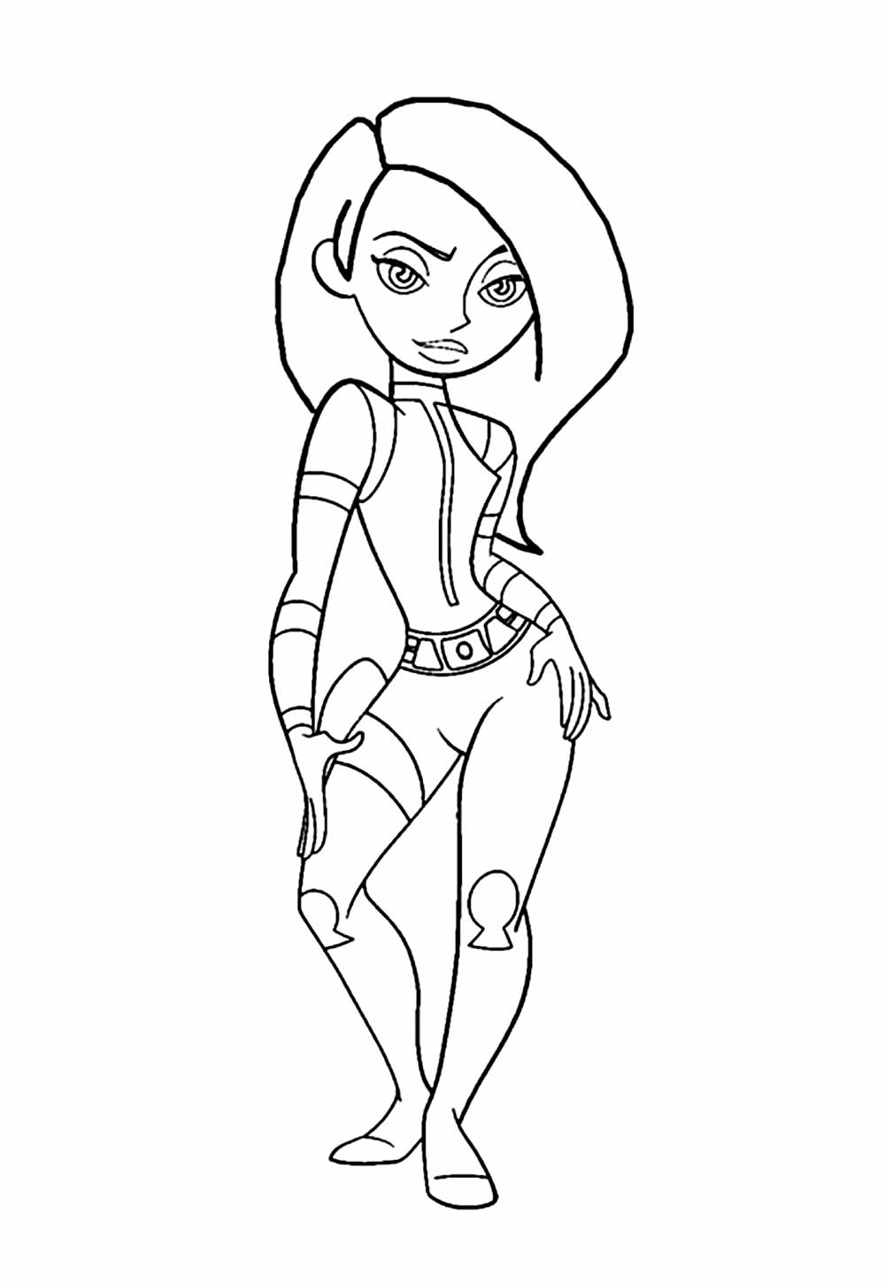 Desenhos de Kim Possible para colorir e pintar