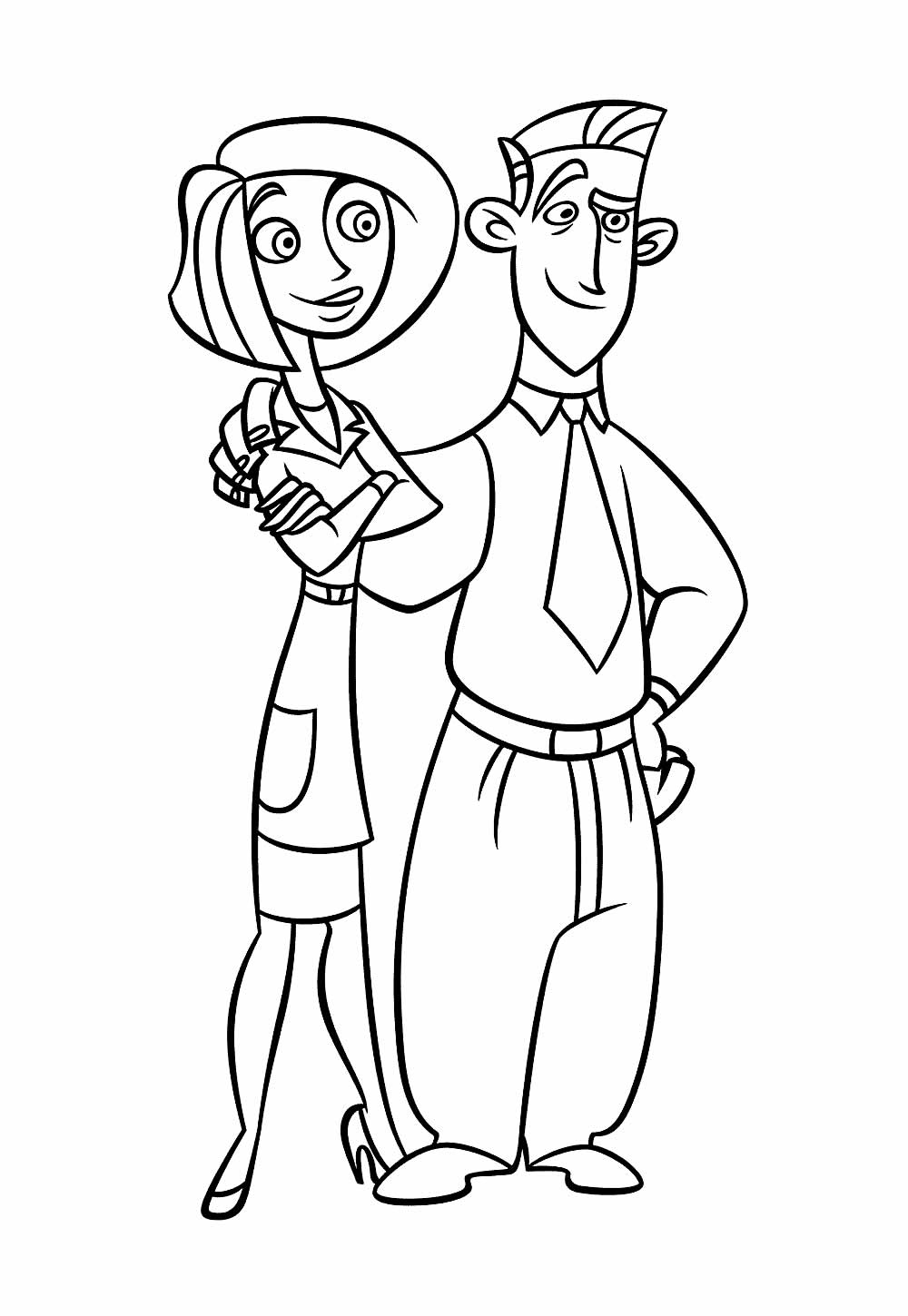 Kim Possible para imprimir e colorir