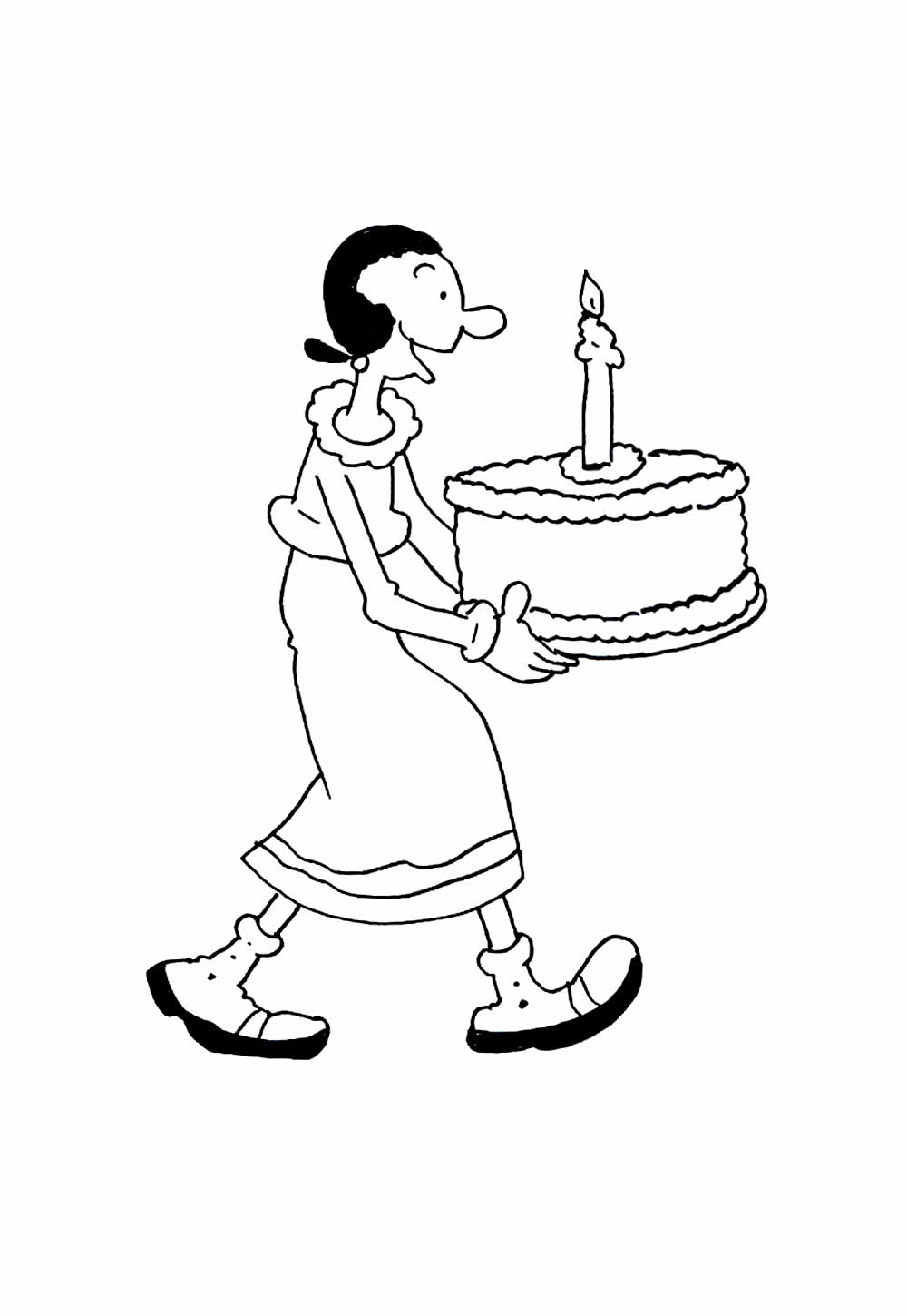 Desenhos de Popeye para imprimir e colorir