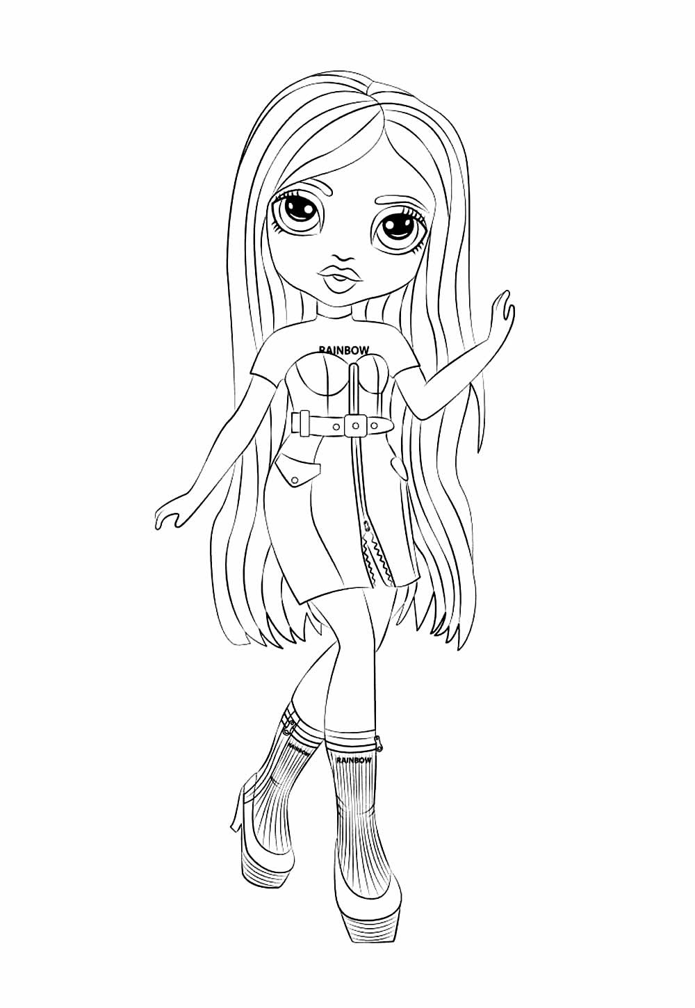 Desenhos de Rainbow High para imprimir