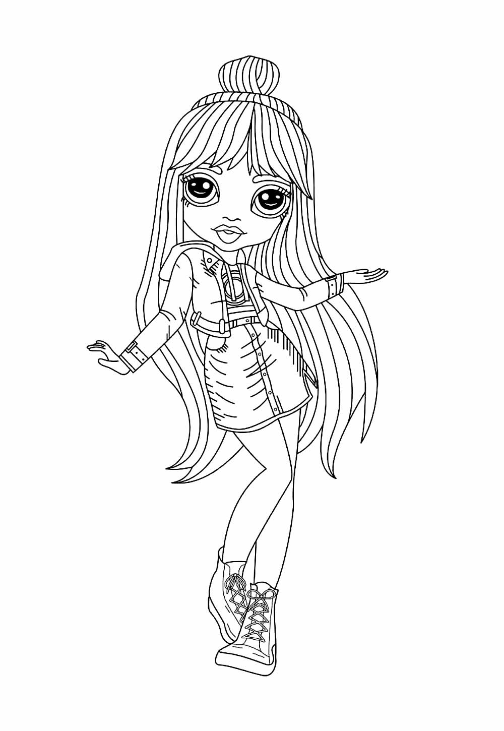 Desenhos de Rainbow High para colorir e pintar