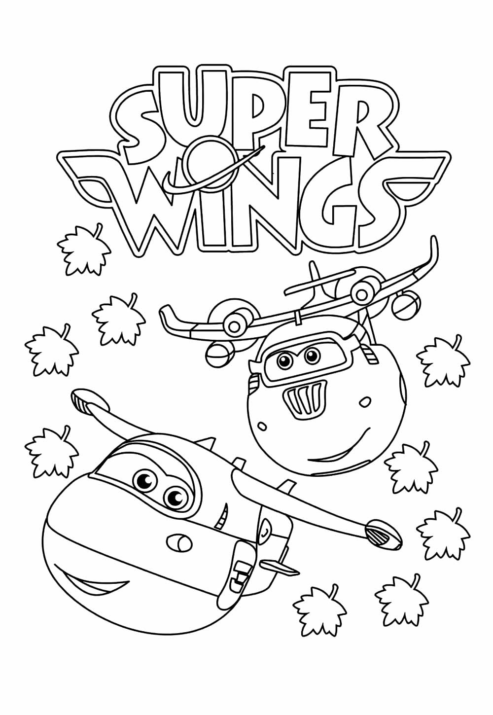 Desenho de Super Wings para colorir