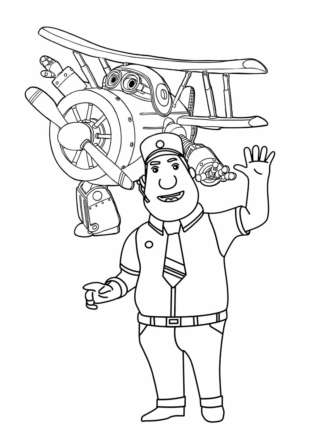 Desenho de Super Wings para colorir