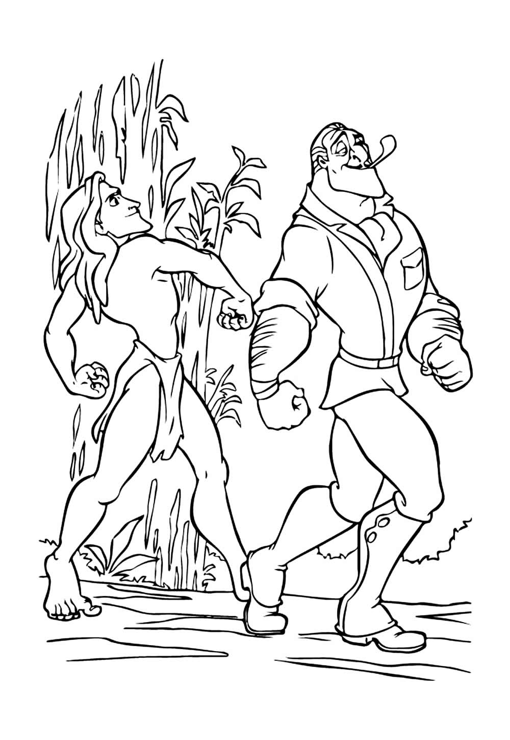 Desenho para colorir de Tarzan
