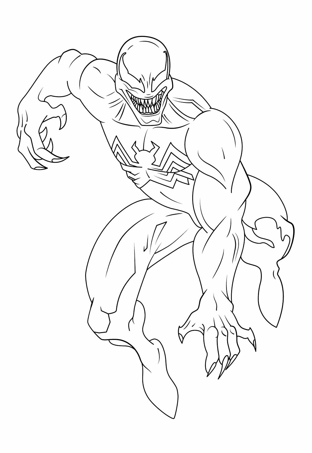Desenho de Venom para colorir