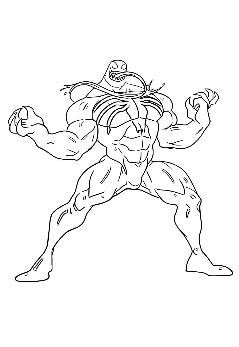 Desenho do Venom para colorir
