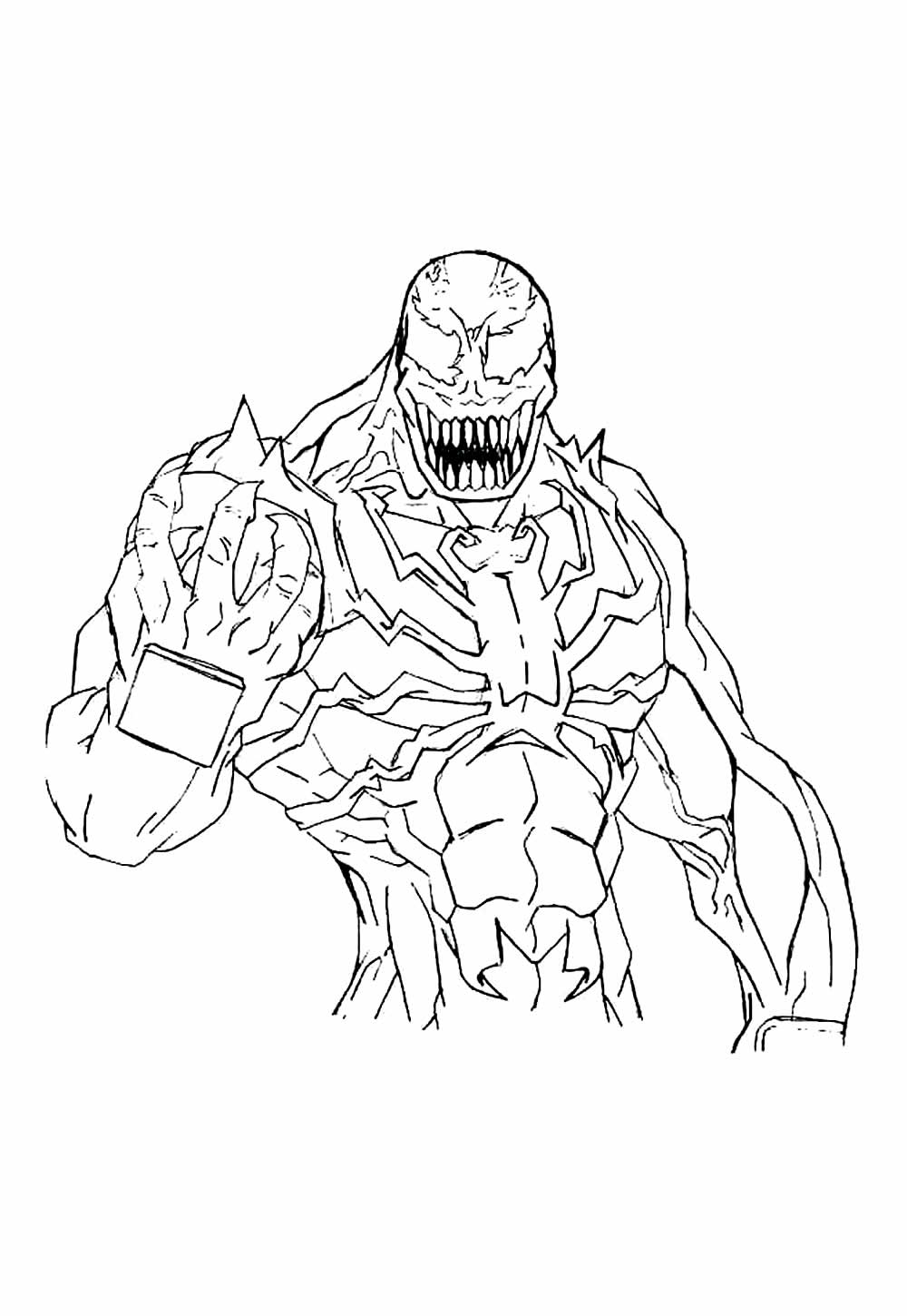 Venom para imprimir e colorir