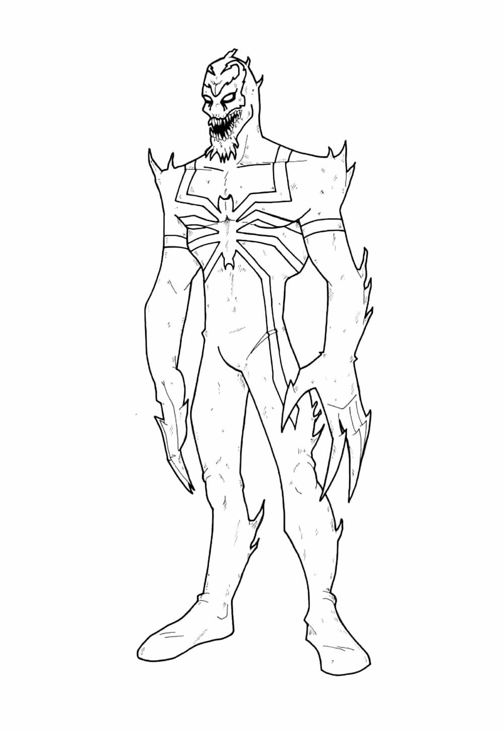 Venom para imprimir e pintar