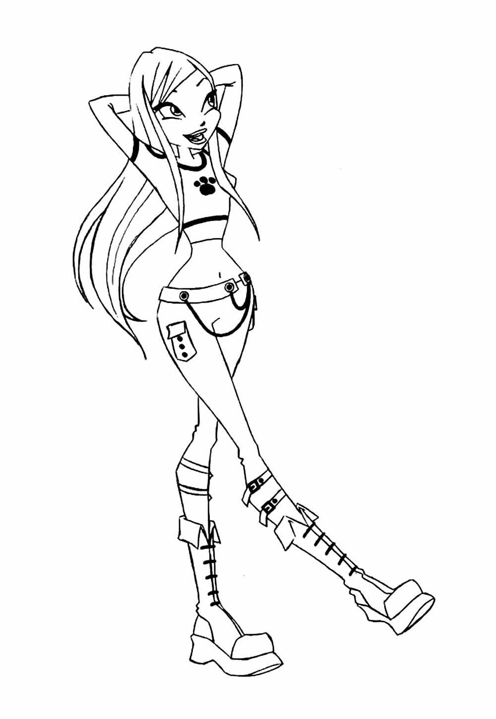 Desenho de Winx Club para pintar