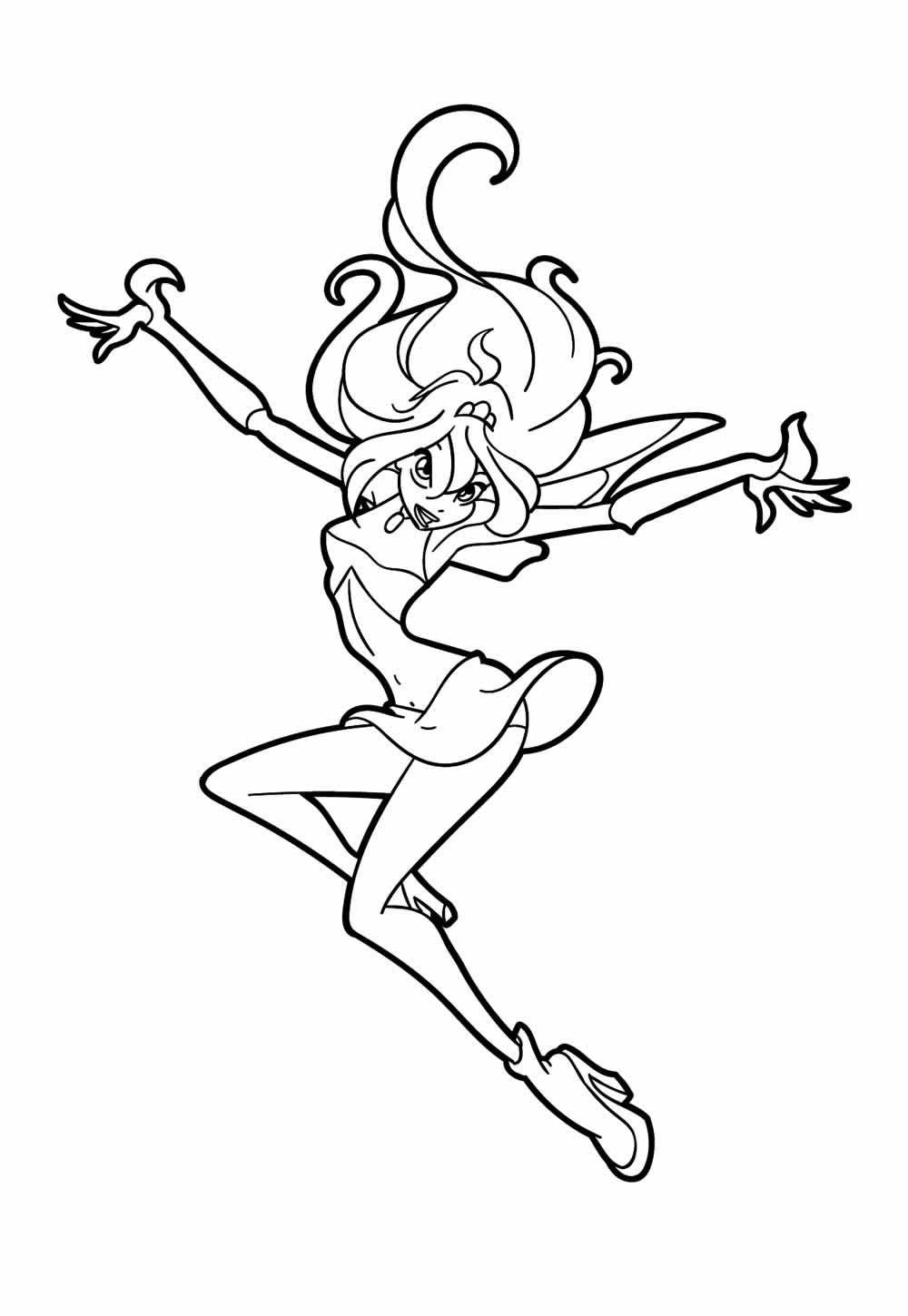 Desenho de Winx Club para imprimir