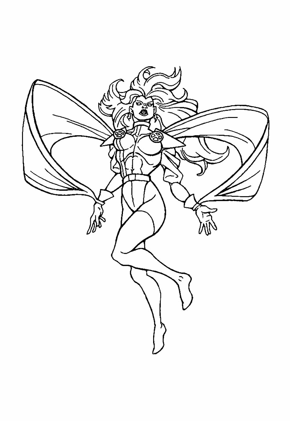 Desenho de X-Men Antigo para colorir