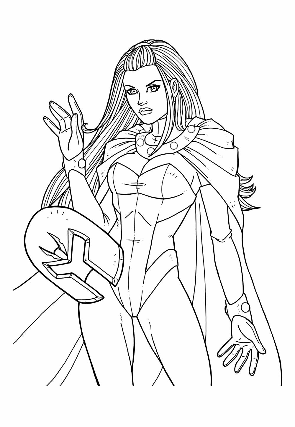 Desenho de X-Men para pintar