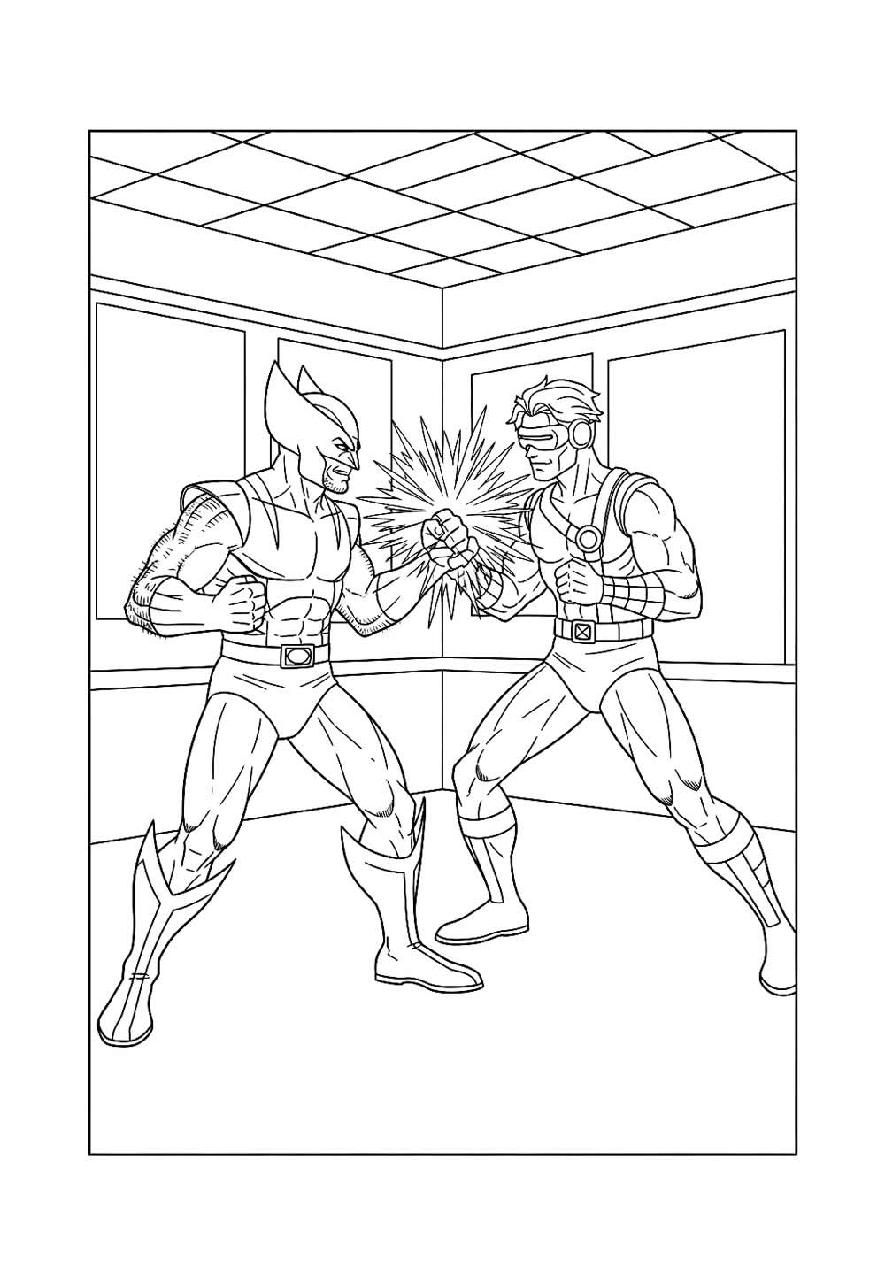 Desenhos X-Men Colorir