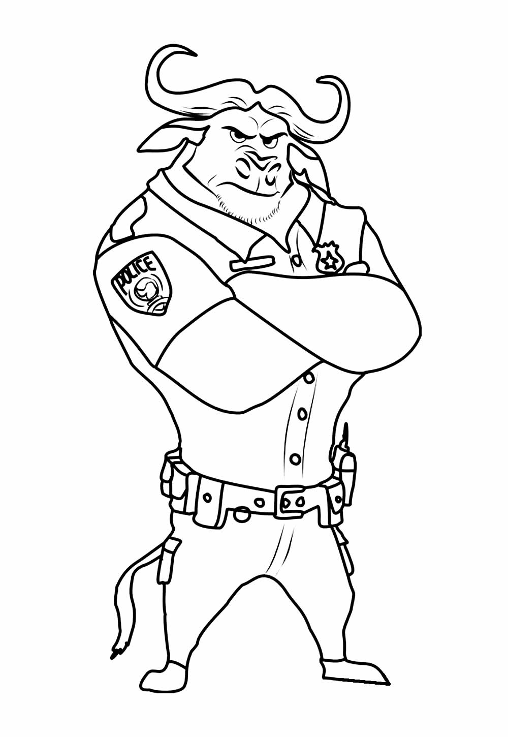 Zootopia para colorir