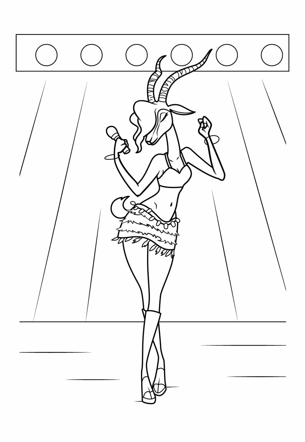 Desenho Zootopia Colorir