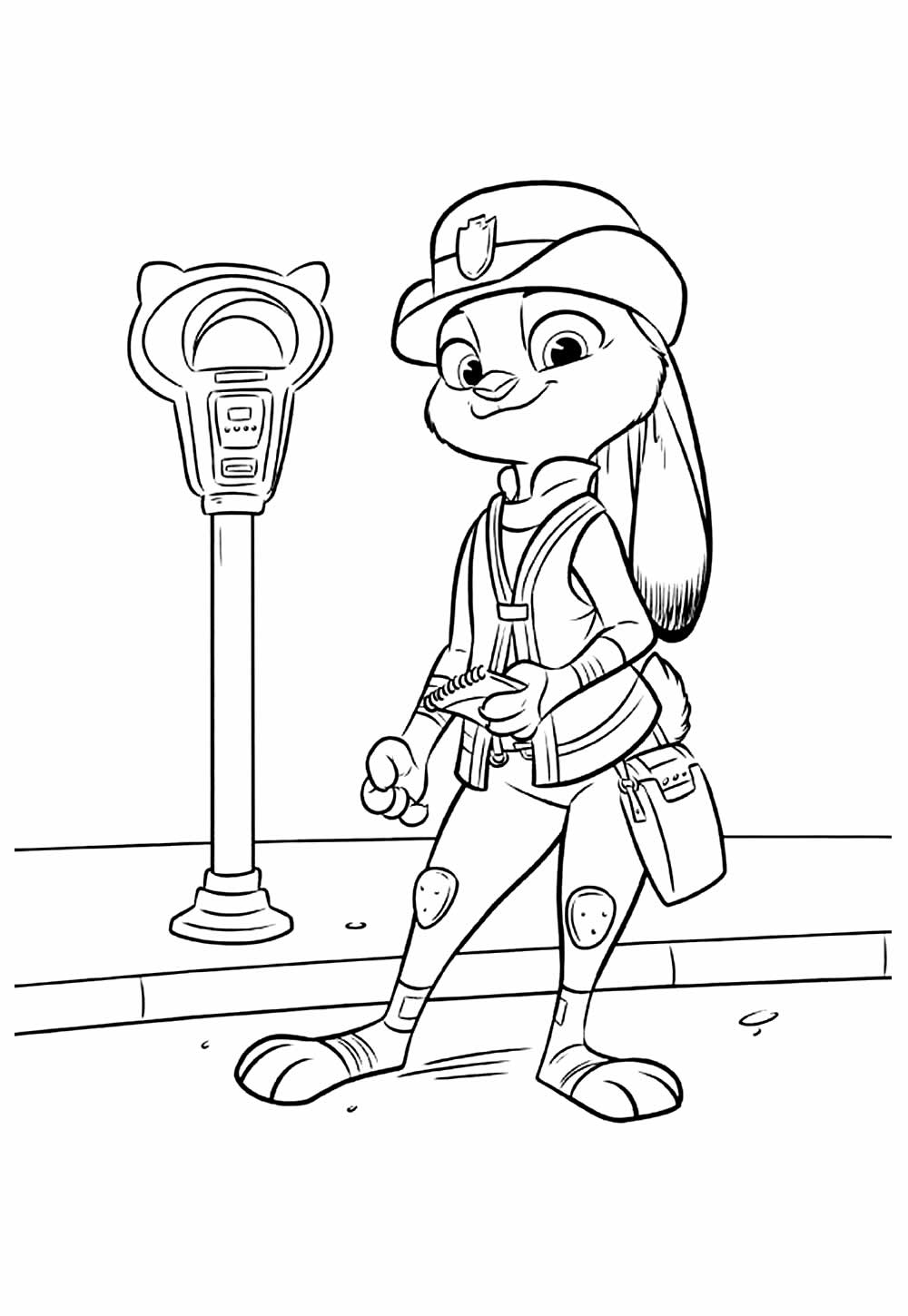 Desenhos de Zootopia para pintar