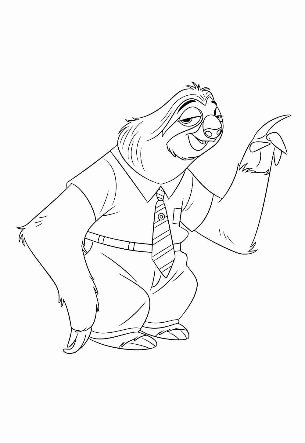 Desenhos de Zootopia para colorir