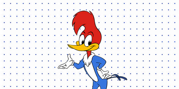 Desenhos do Pica-Pau para pintar