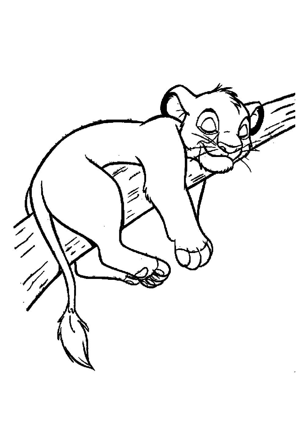 Desenho Rei Leão Colorir Simba