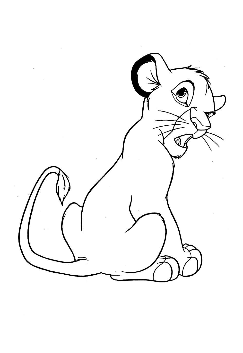 Desenho do Rei Leão para imprimir