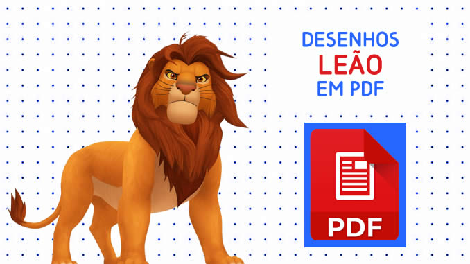Desenhos do Rei Leão em PDF