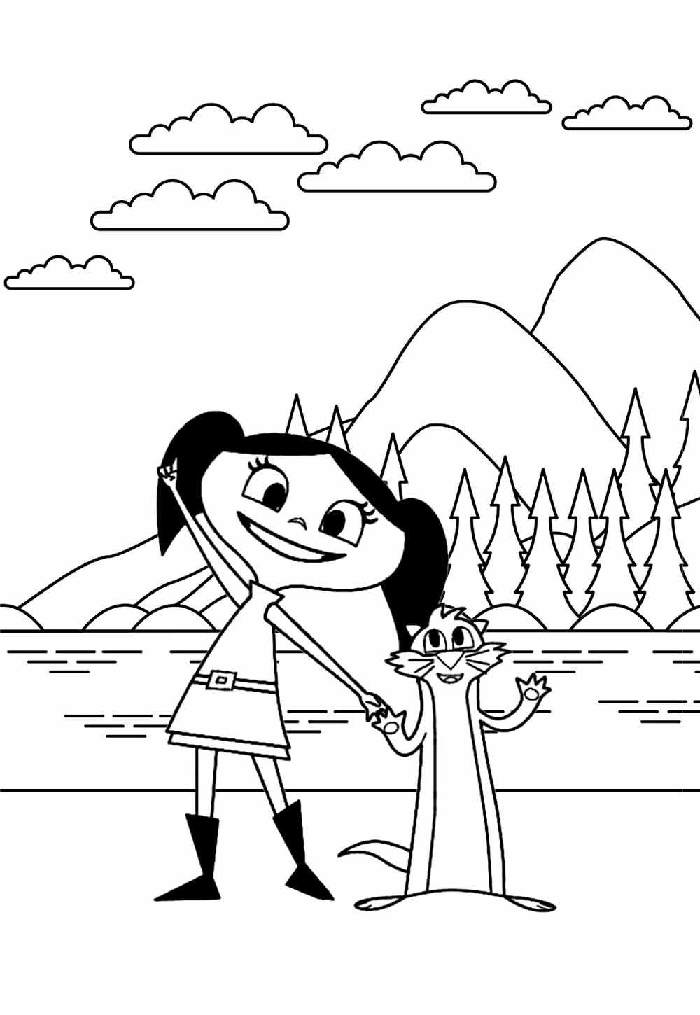 Desenho do Show da Luna para colorir