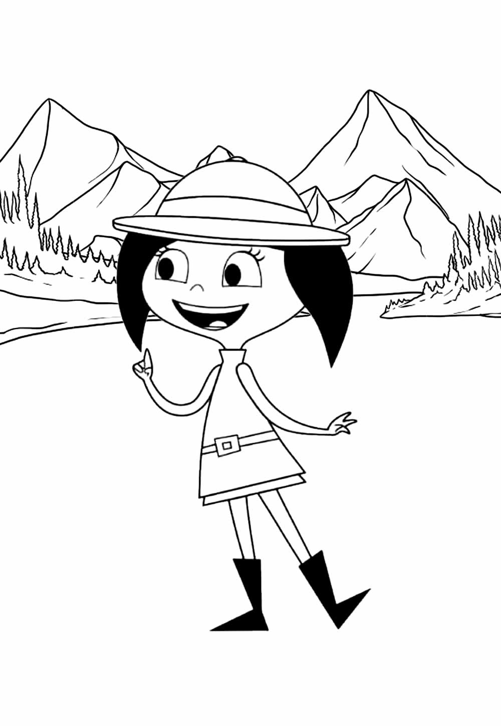 Desenho do Show da Luna para colorir e pintar