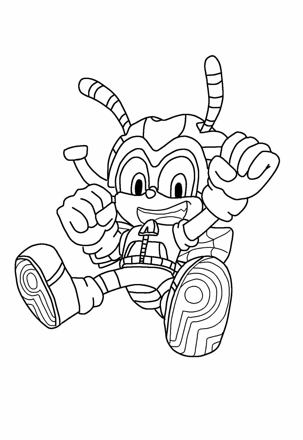 Desenho da Charmy Bee para imprimir e colorir
