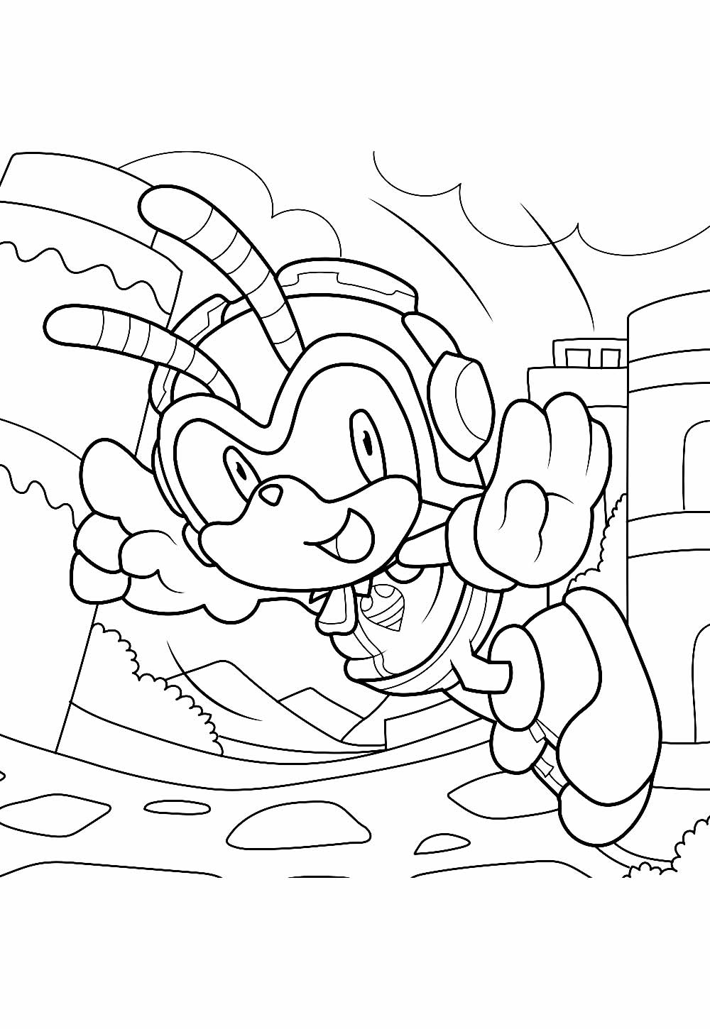 Desenho da Charmy Bee para imprimir
