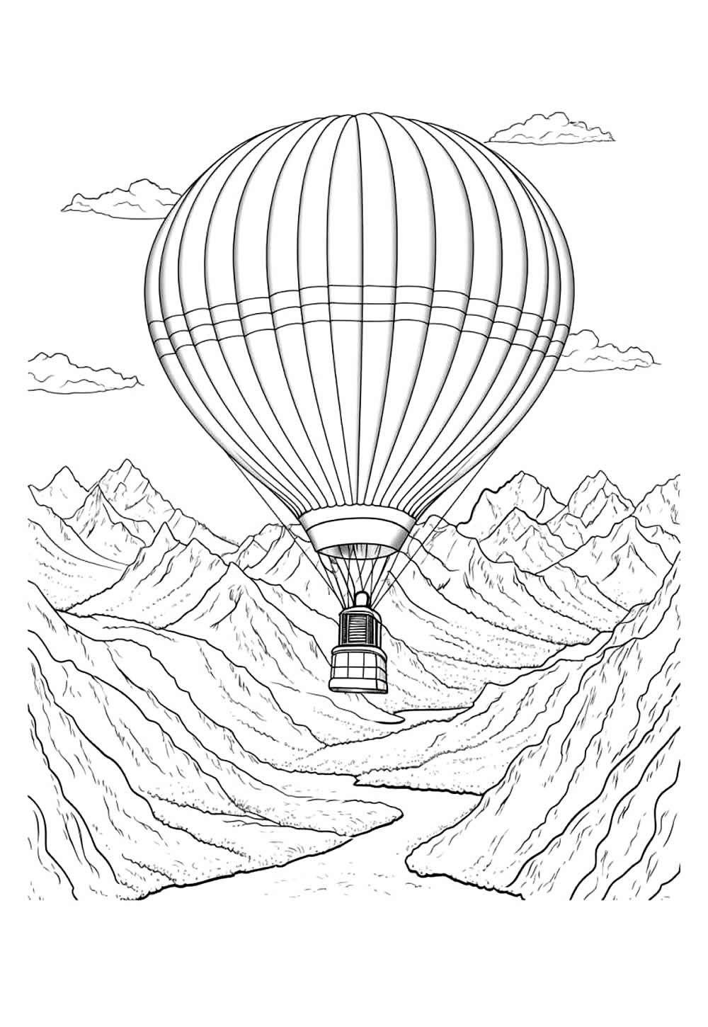 Desenho de Balão para imprimir