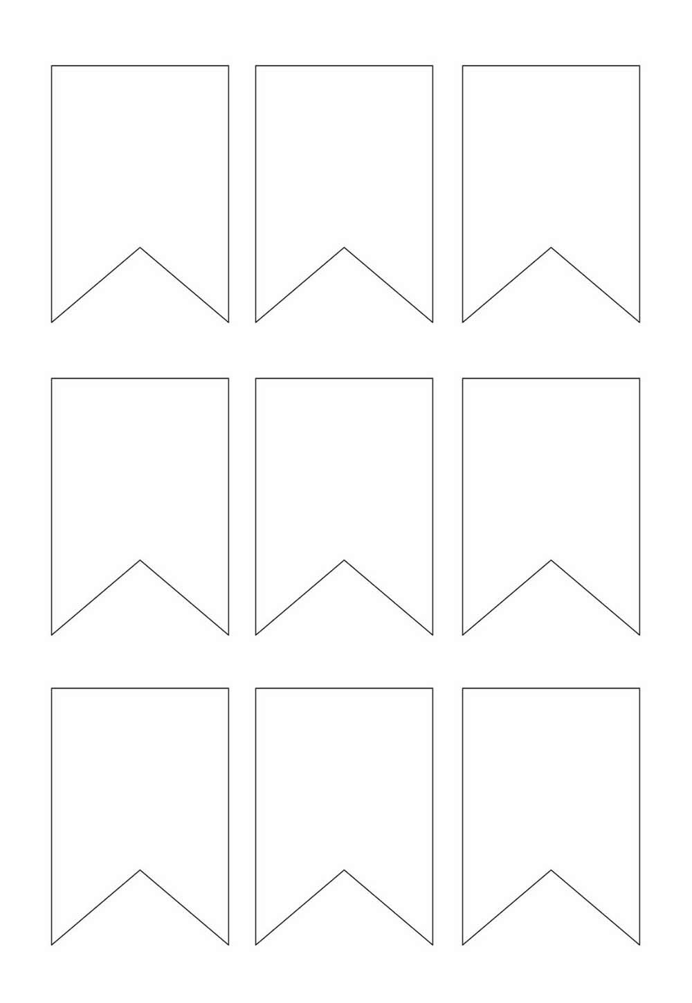 Desenho de Bandeirinhas Juninas para pintar e colorir