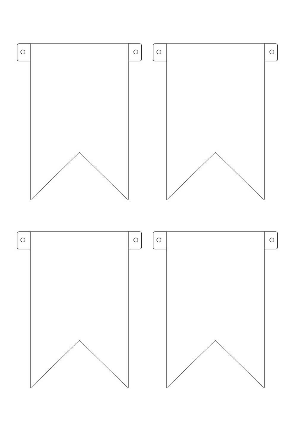 Desenho de Bandeiras Juninas