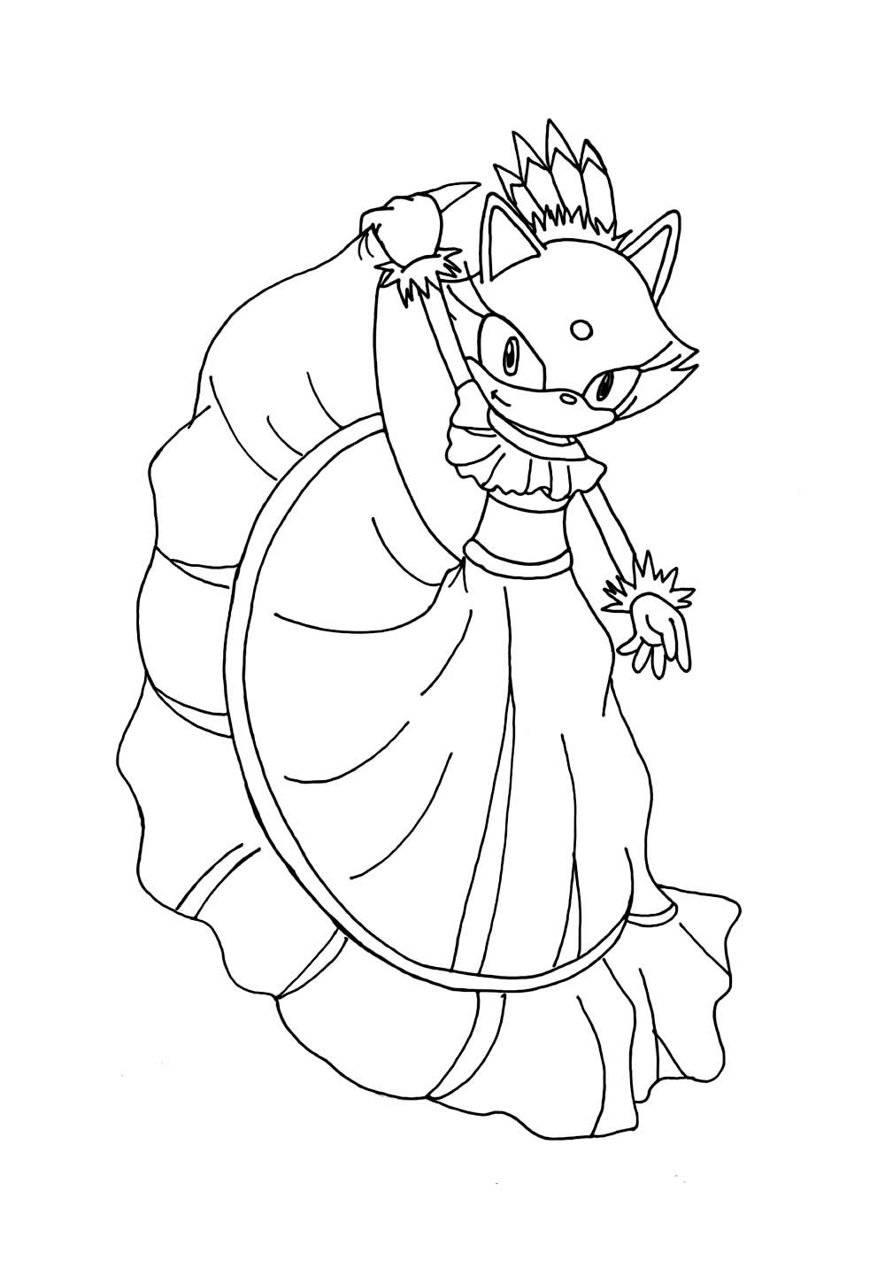 Blaze the Cat para colorir