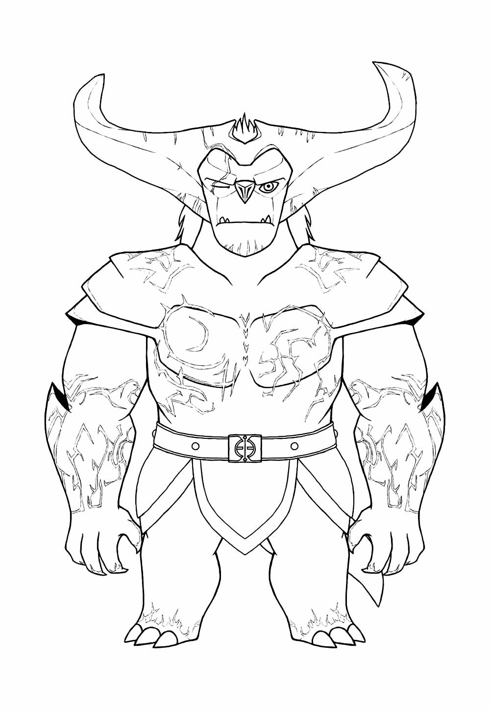 Caçadores de Trolls para imprimir e colorir