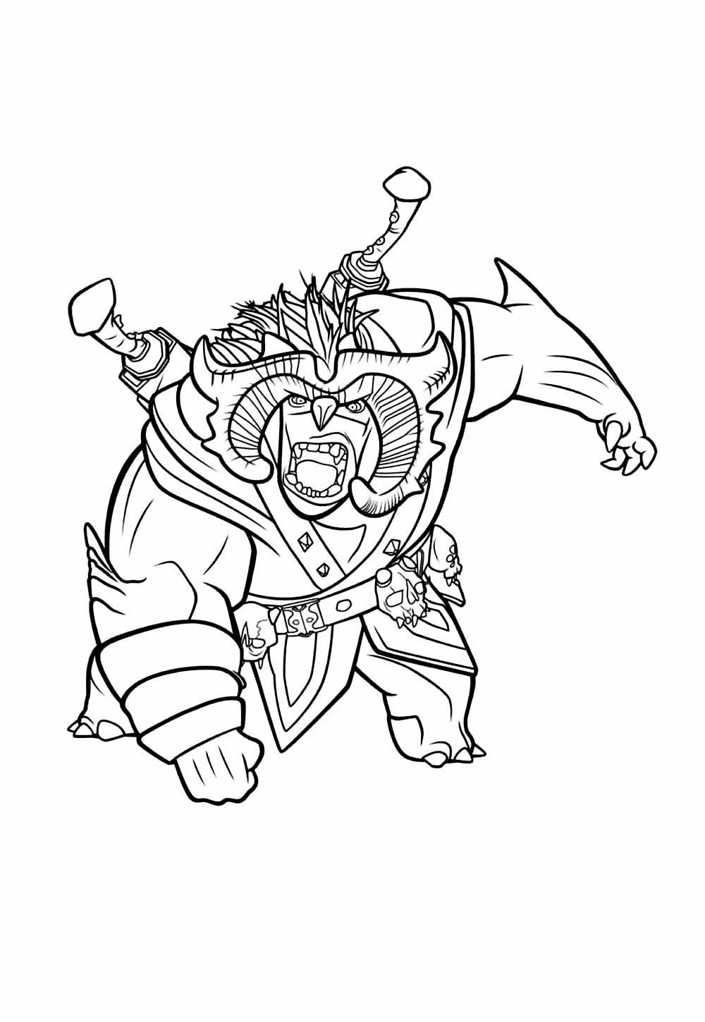 Desenho de Caçadores de Trolls para imprimir