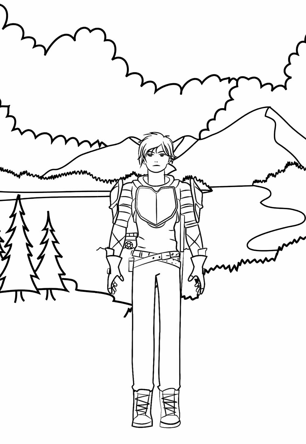 Desenho de Caçadores de Trolls