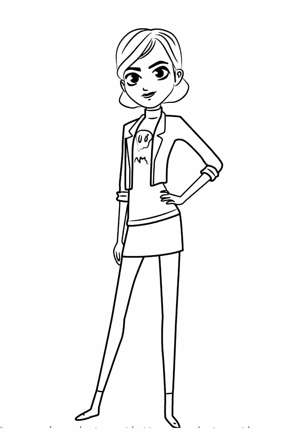 Desenho de Caçadores de Trolls para imprimir