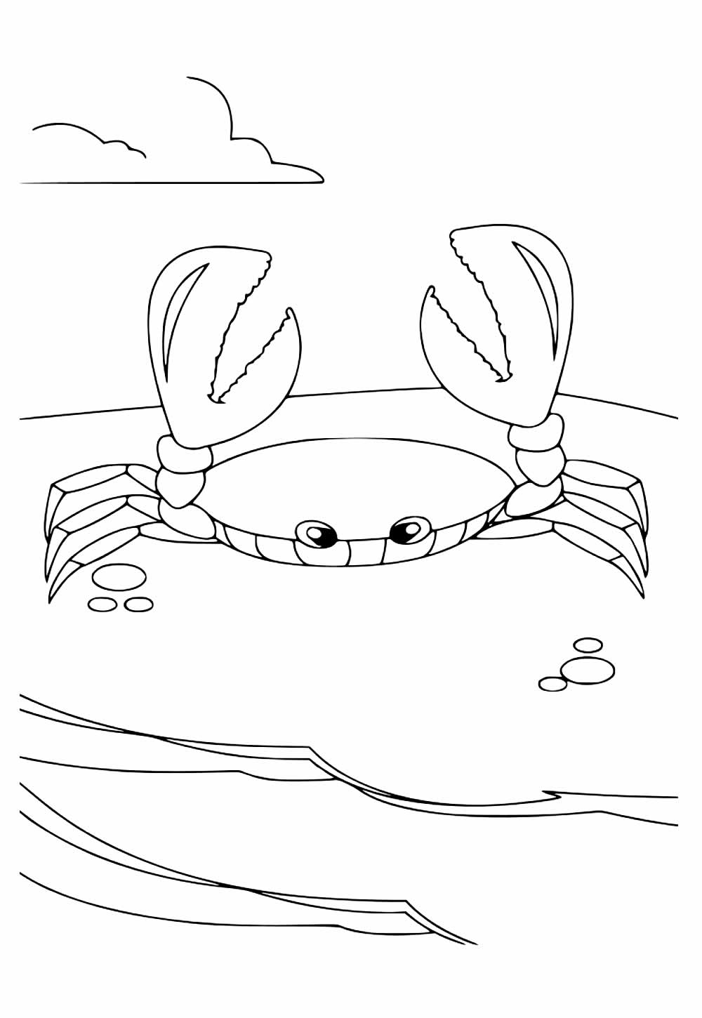 Desenho de Caranguejo para colorir